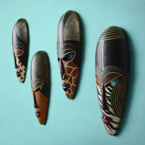 African resin wall decoration Funky African