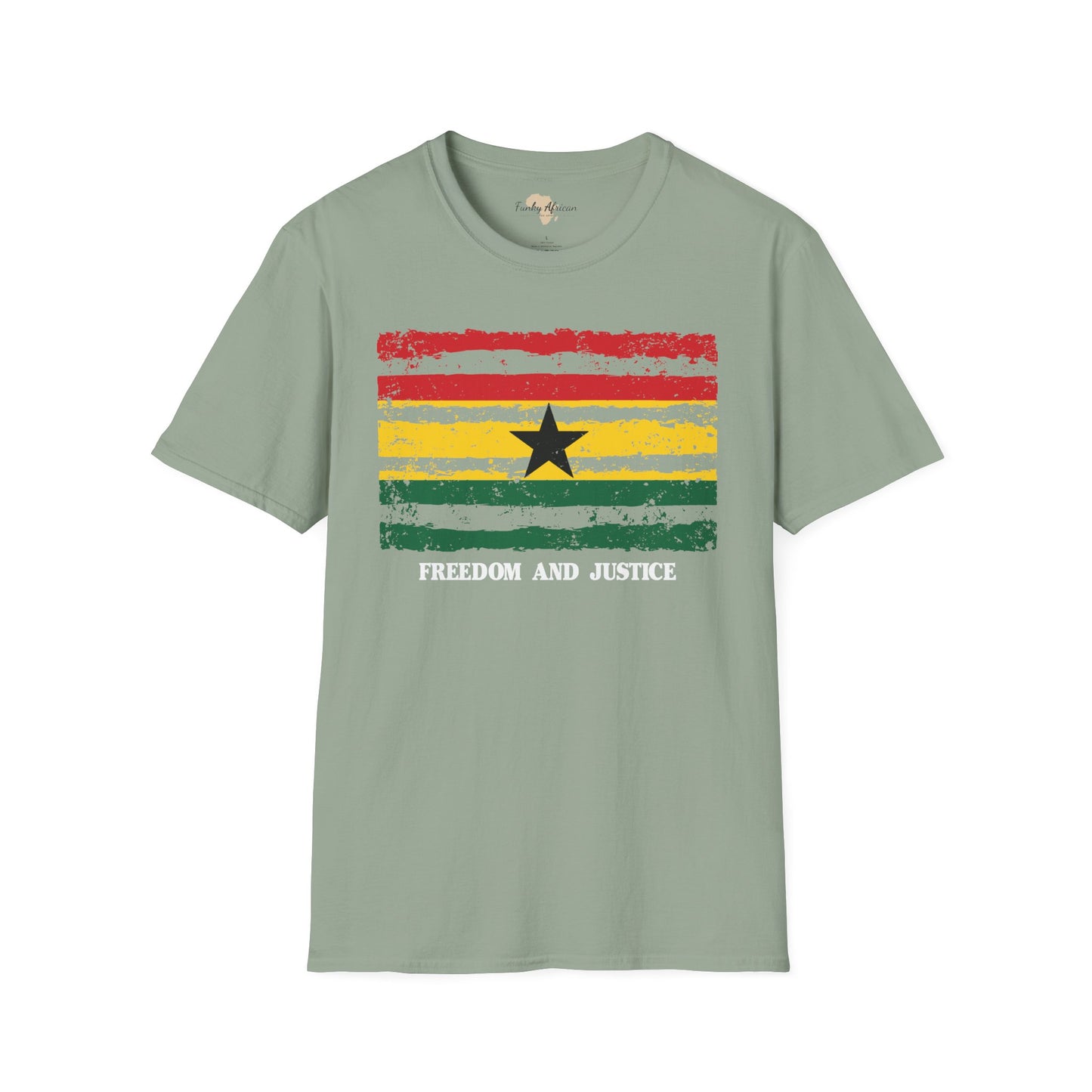 Ghana strip unisex softstyle tee