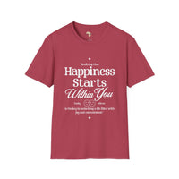 Happiness starts from within unisex softstyle tee Funky African