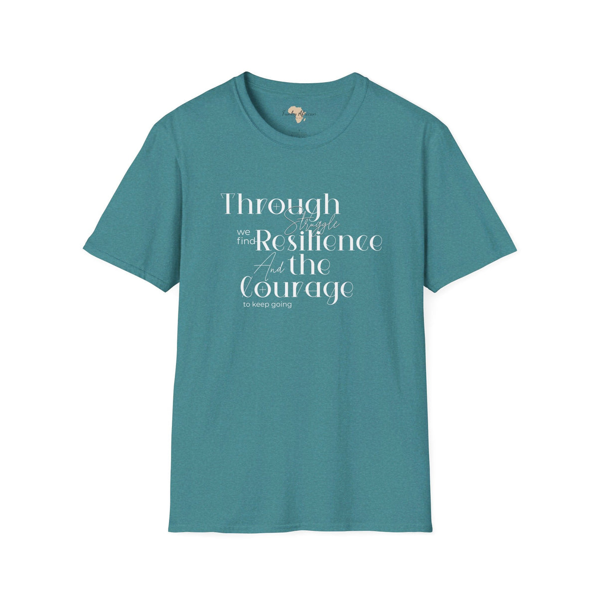 Through struggle unisex softstyle tee Printify