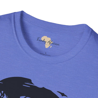 African map graffiti unisex softstyle tee