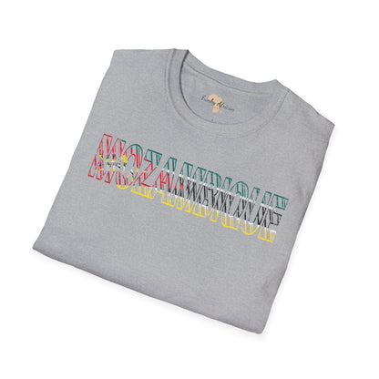 Mozambique text unisex softstyle tee