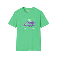 The harder the struggle unisex softstyle tee Funky African