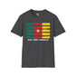 Cameroon strip unisex softstyle tee Funky African