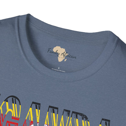 Uganda text unisex softstyle tee