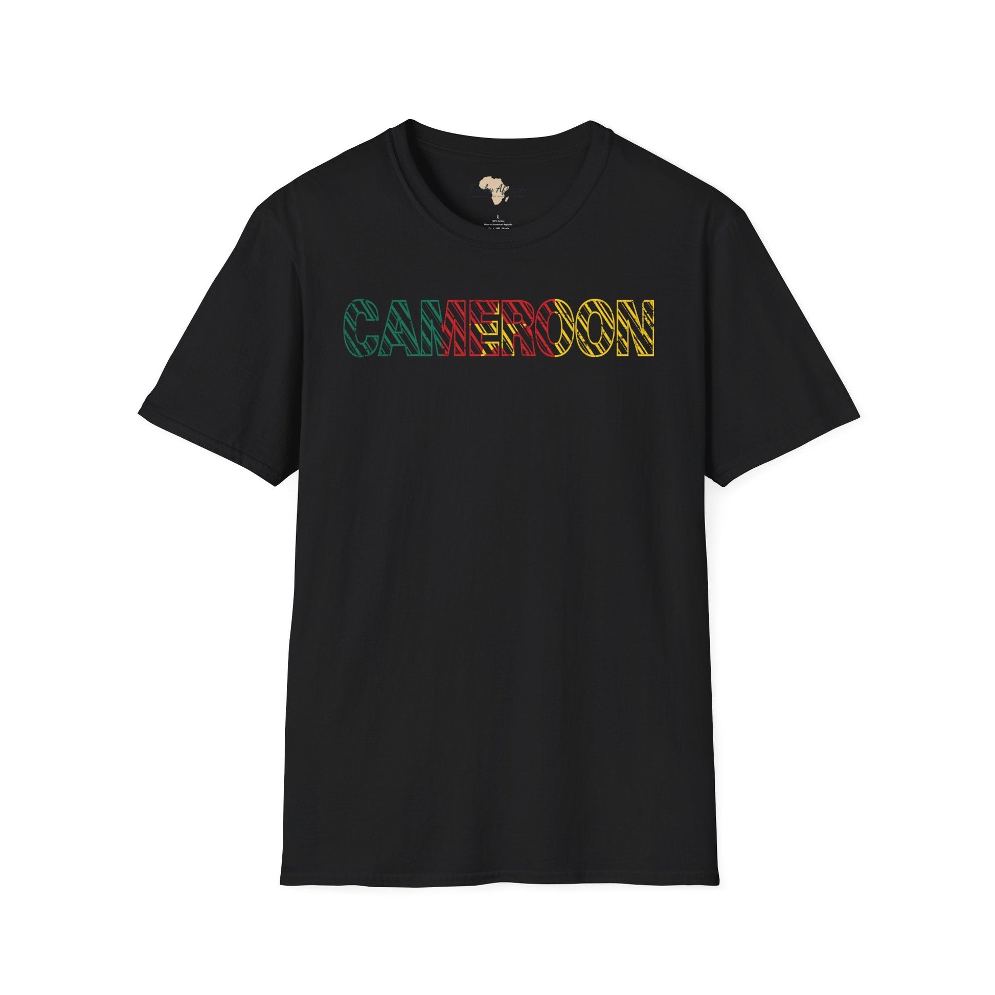 Cameroon text unisex softstyle tee Funky African