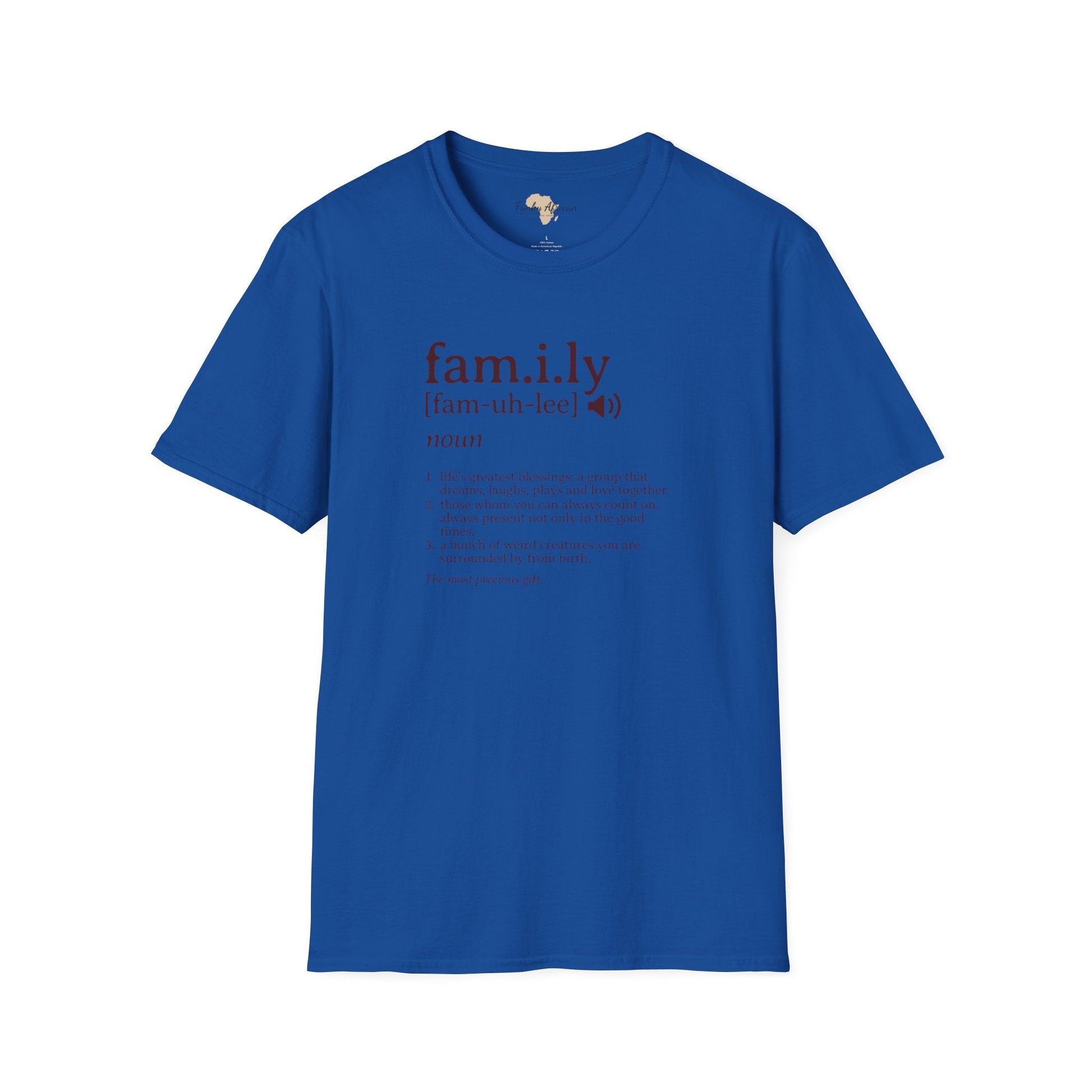 Family unisex softstyle tee Funky African