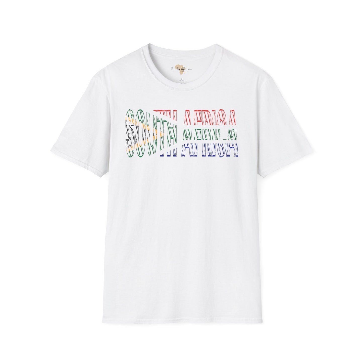 South African text unisex softstyle tee