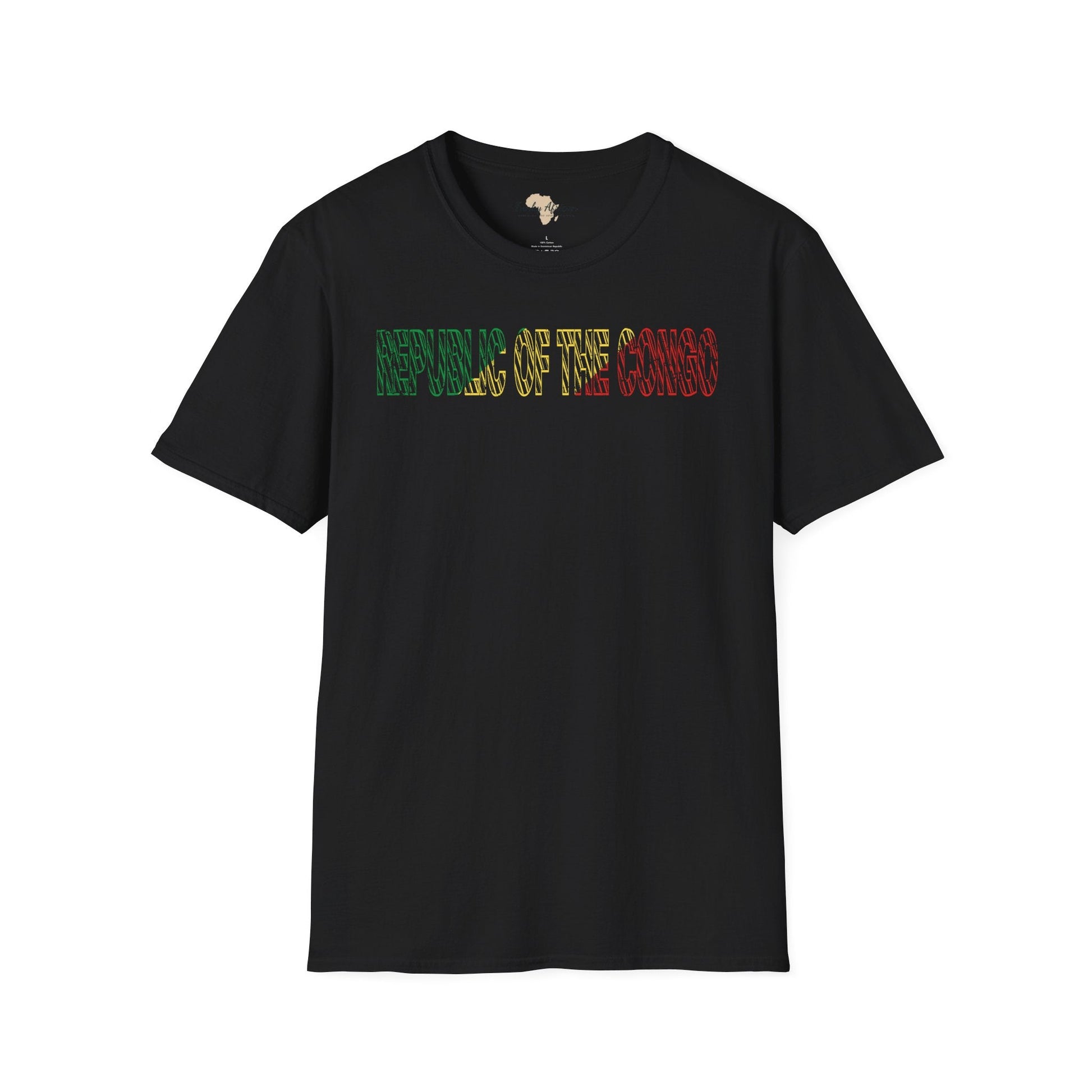 Republic of the Congo text unisex softstyle tee Funky African
