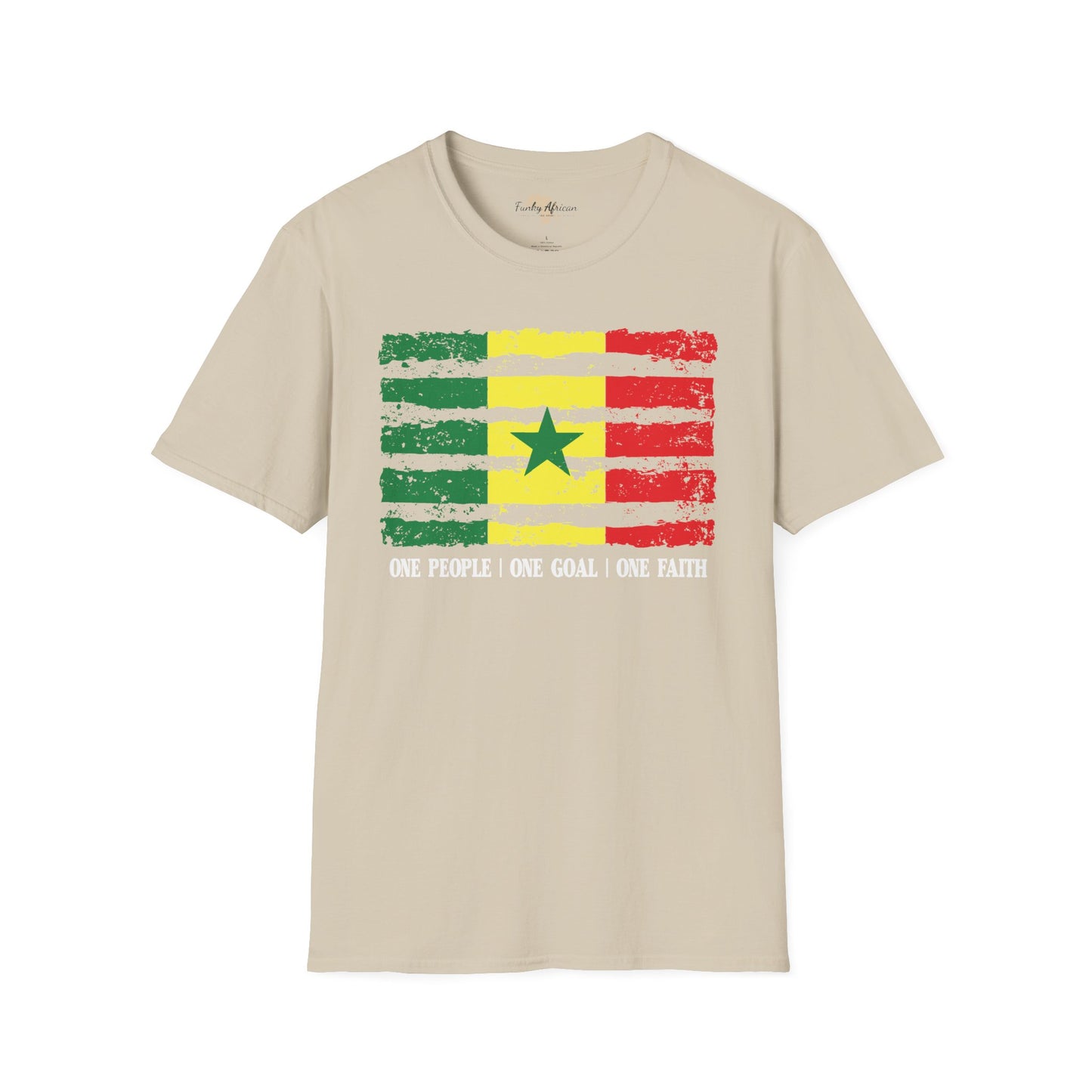 Senegal strip unisex softstyle tee