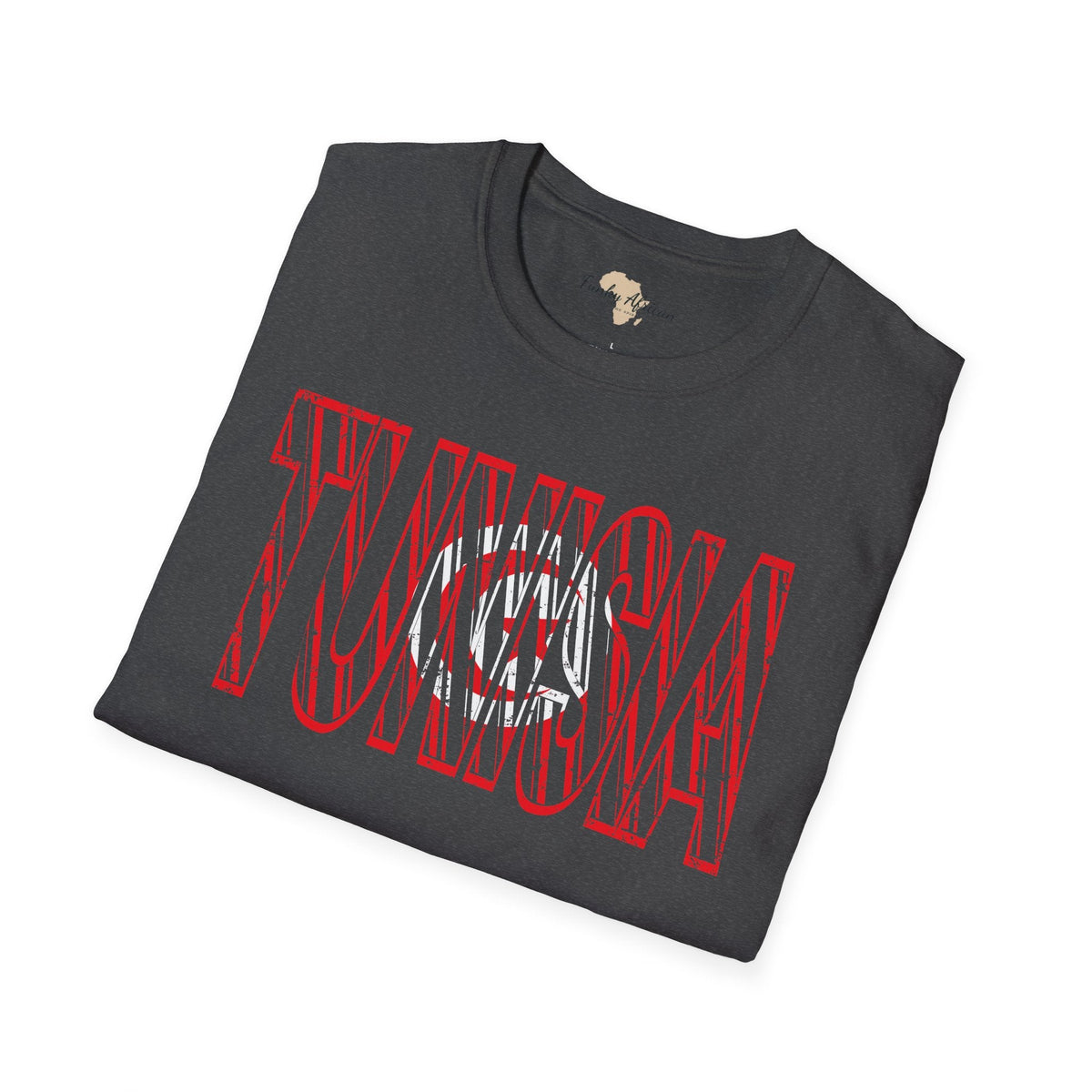 Tunisia text unisex softstyle tee Funky African