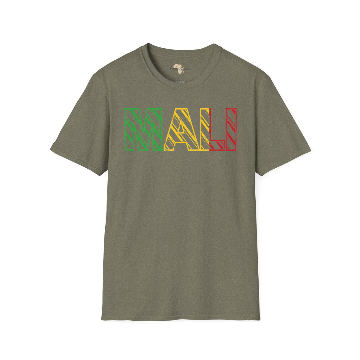 Malian text unisex softstyle tee Funky African