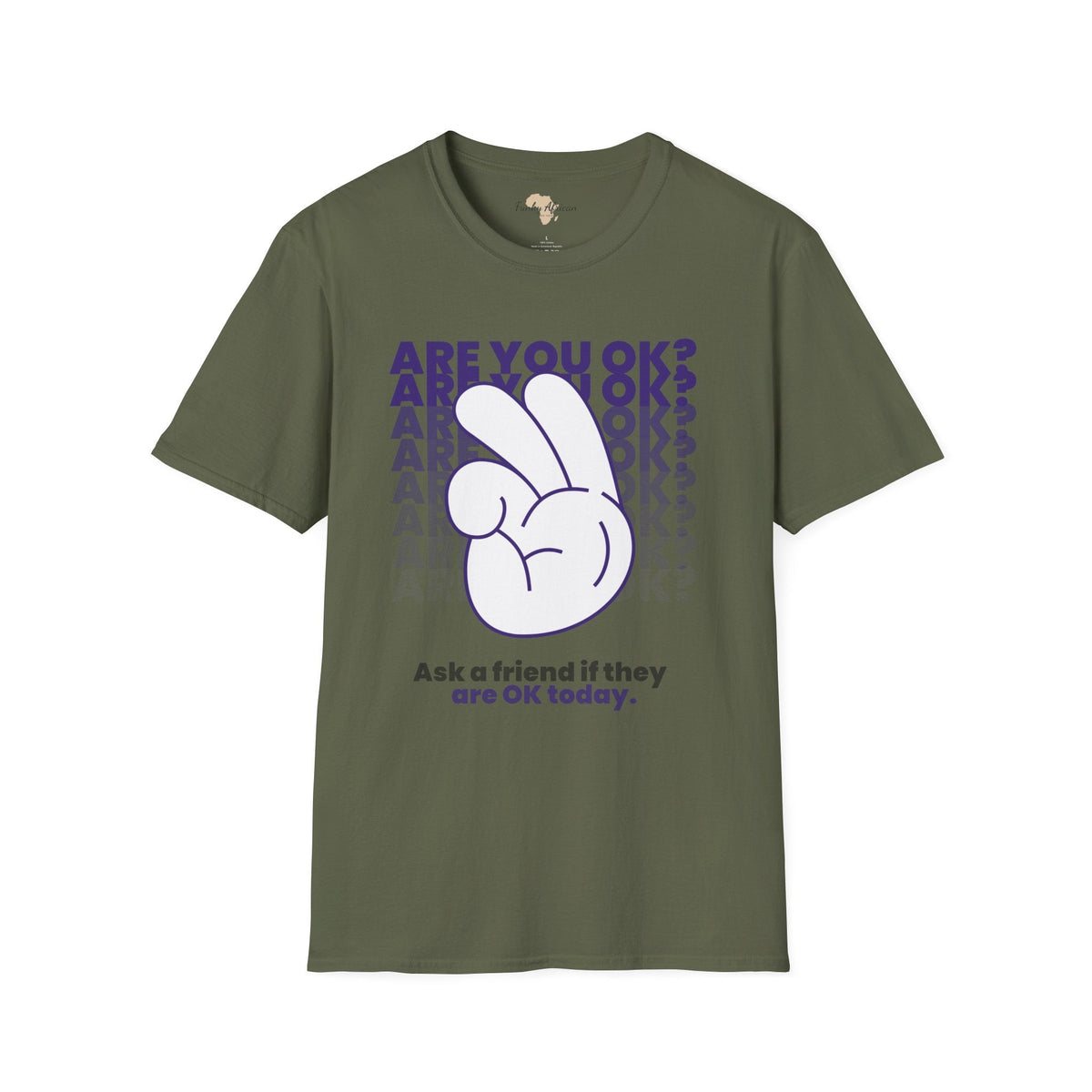 Are you ok unisex softstyle tee Funky African