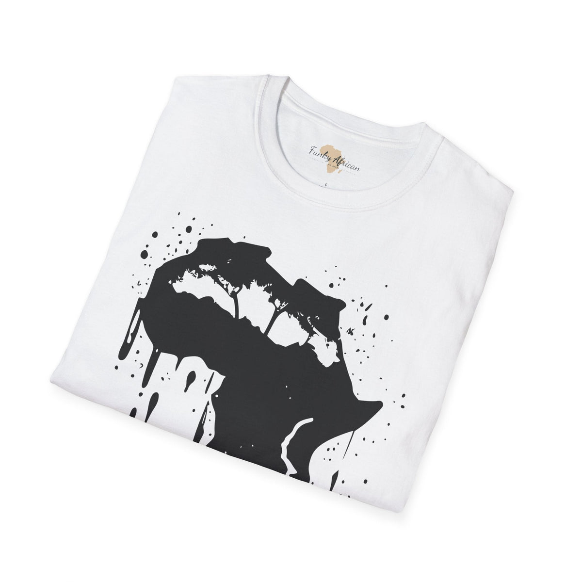 African map graffiti unisex softstyle tee Funky African