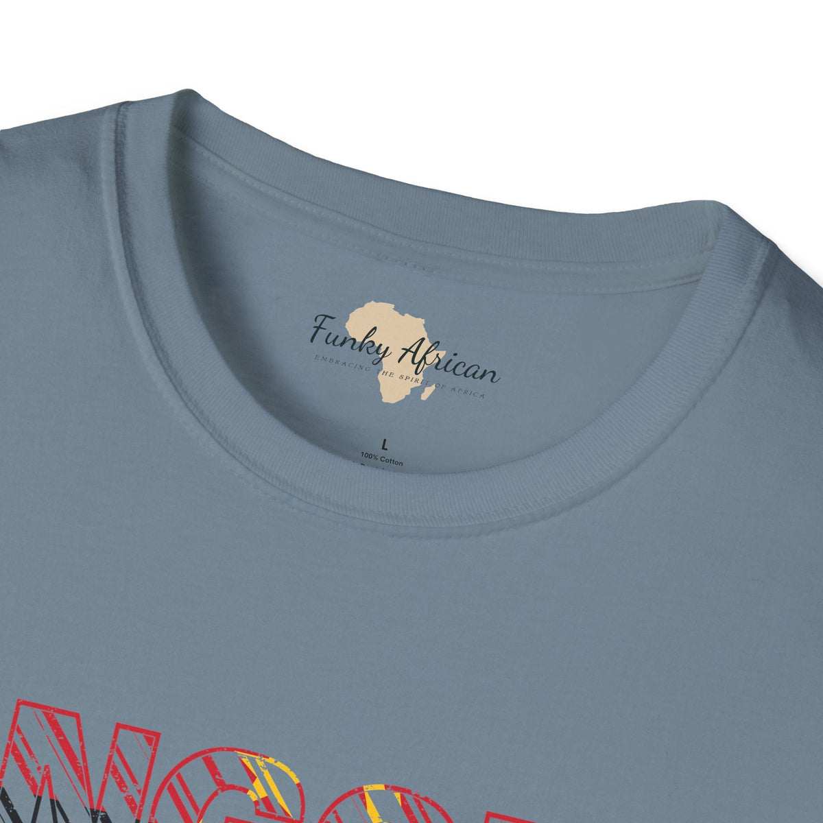 Angola text unisex softstyle tee Funky African