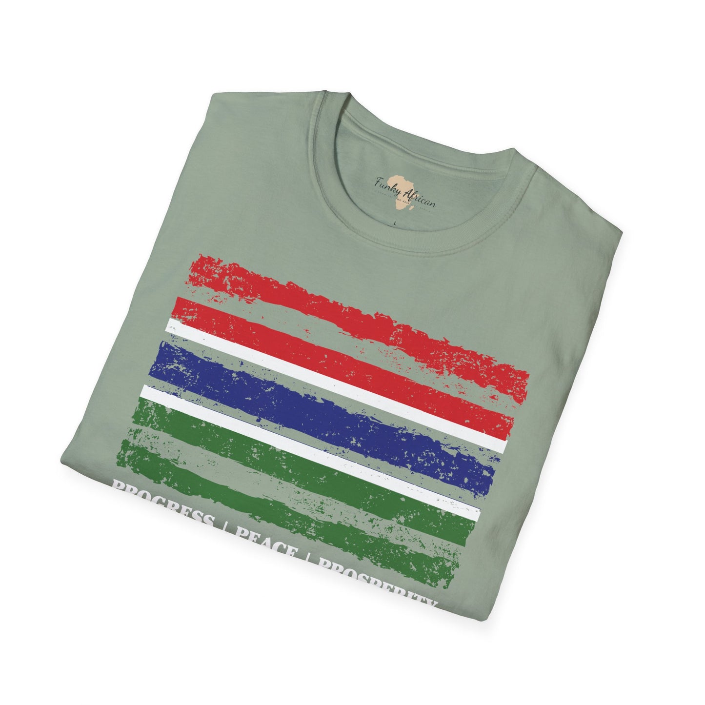 Gambia strip unisex softstyle tee