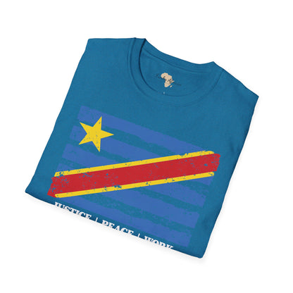 DR Congo strip unisex softstyle tee