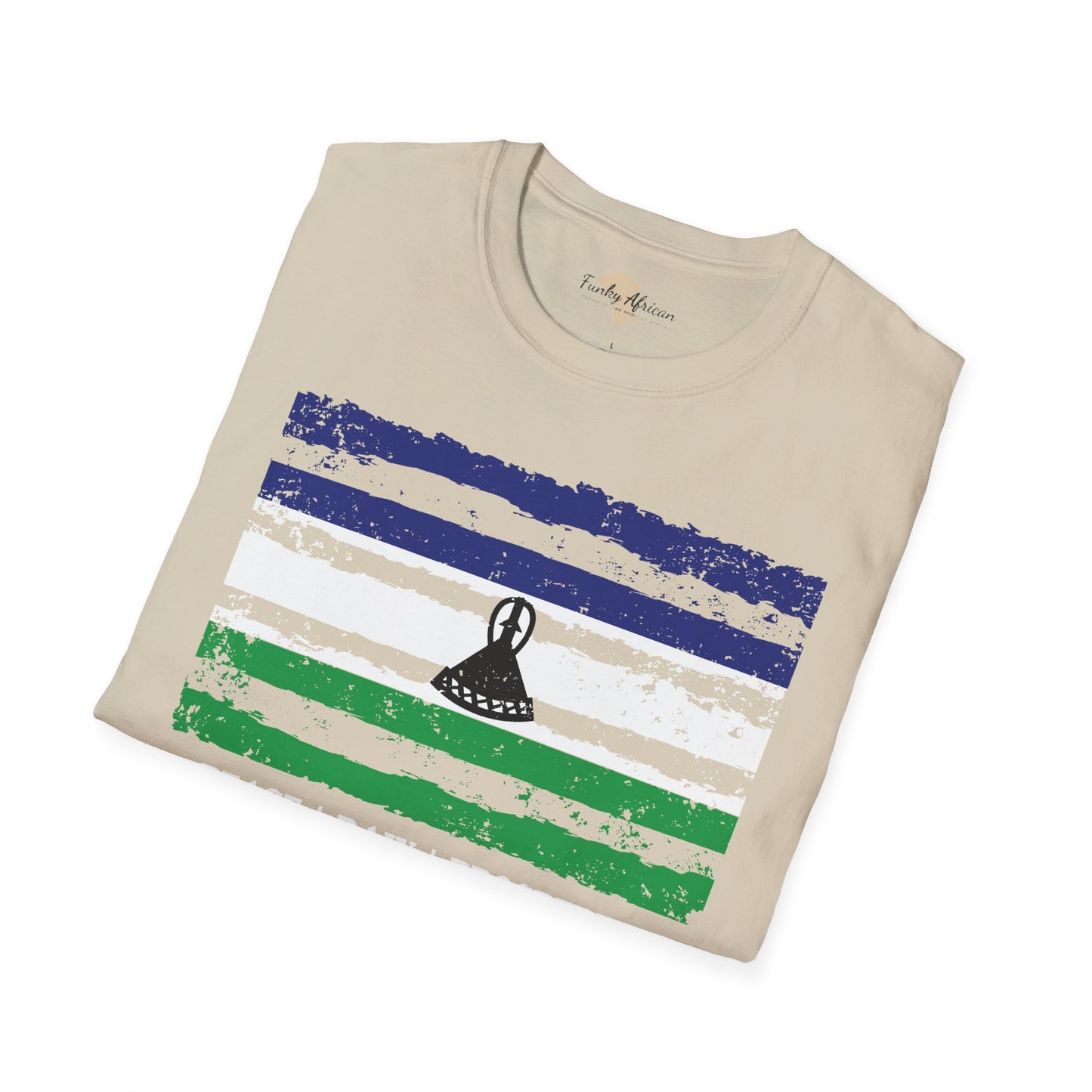 Lesotho strip unisex softstyle tee