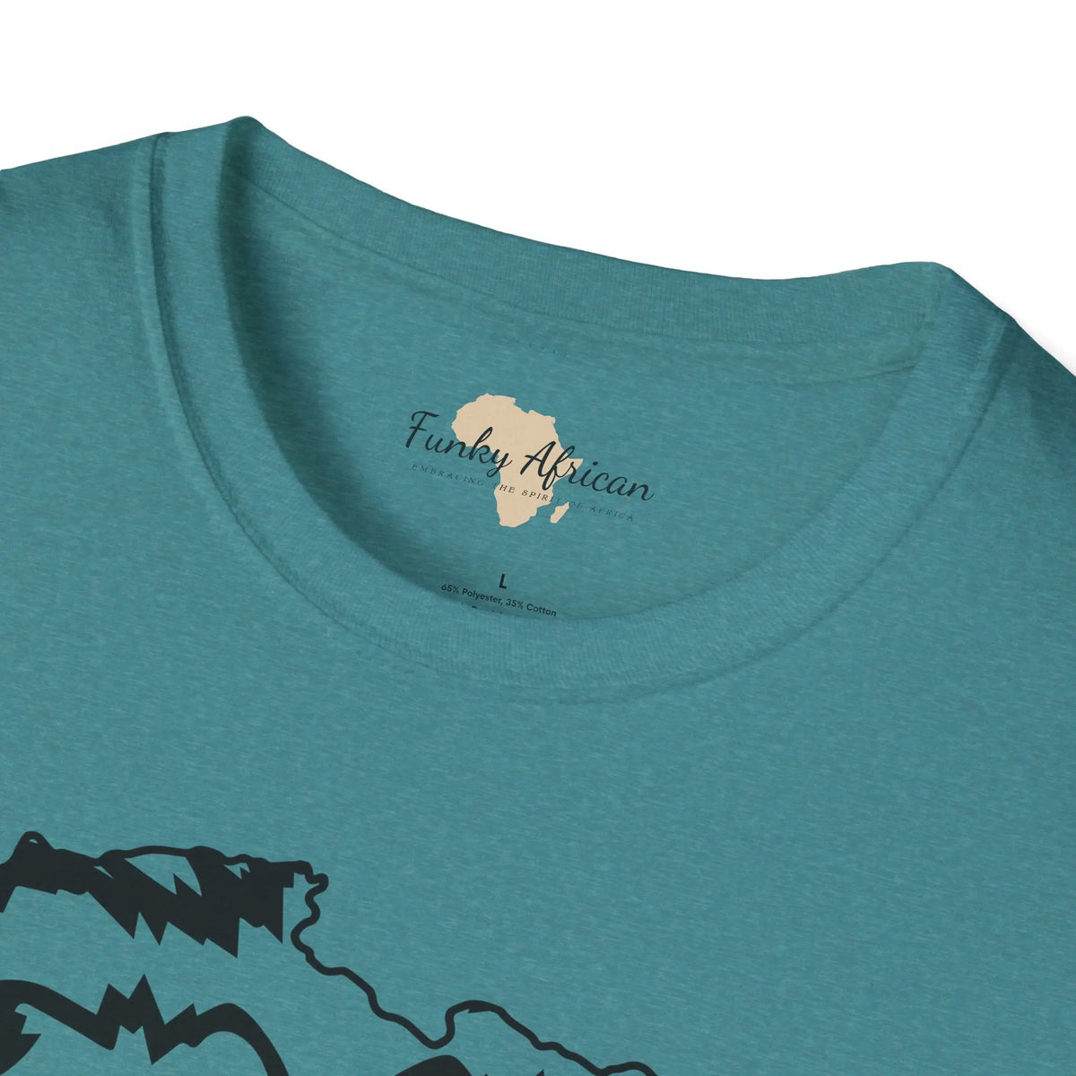 African map graffiti unisex softstyle tee Funky African