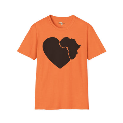 Love, Africa graffiti unisex softstyle tee