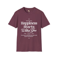 Happiness starts from within unisex softstyle tee Funky African