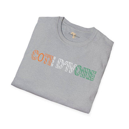 Côte d'Ivoire text unisex softstyle tee