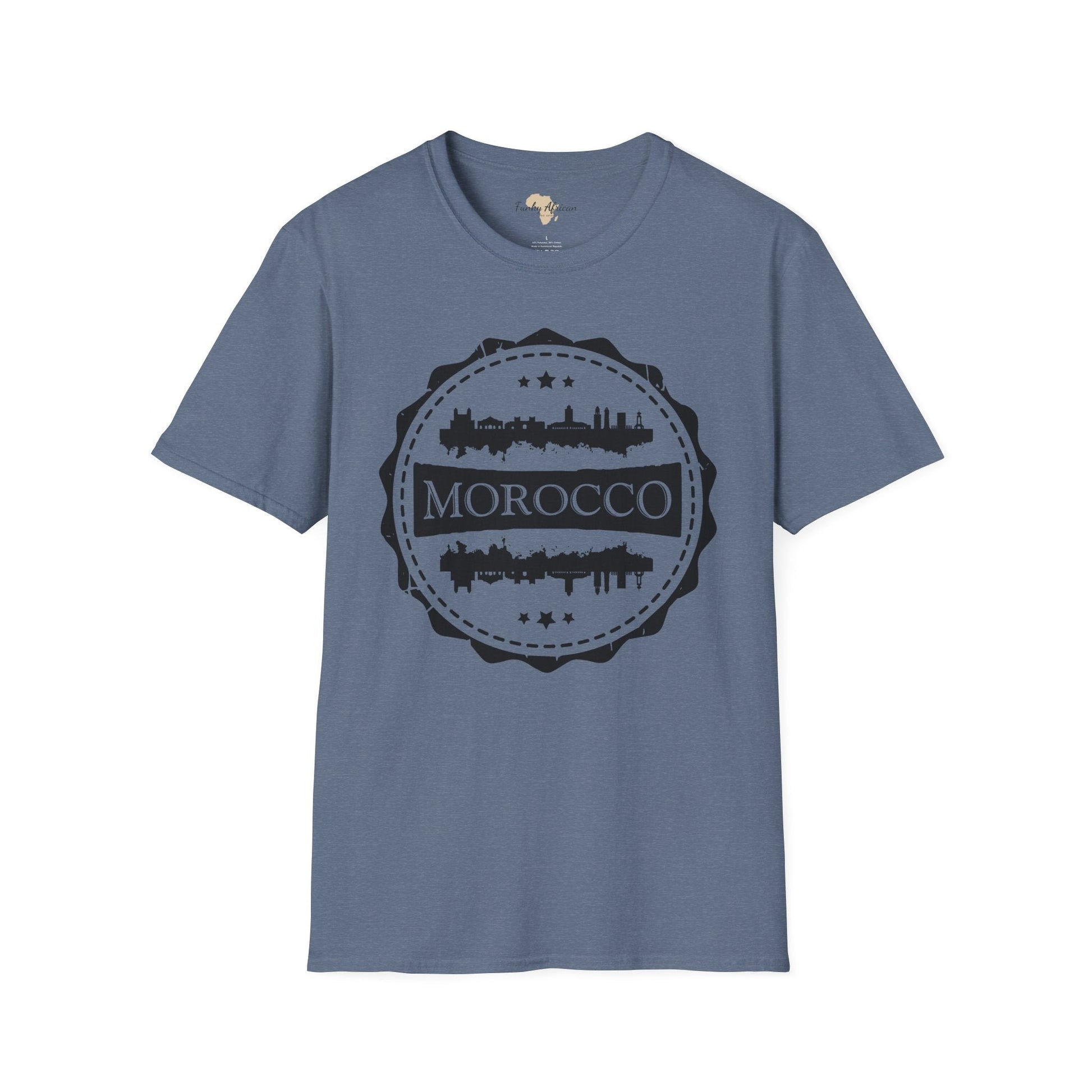 Morocco Stamp unisex tee Funky African