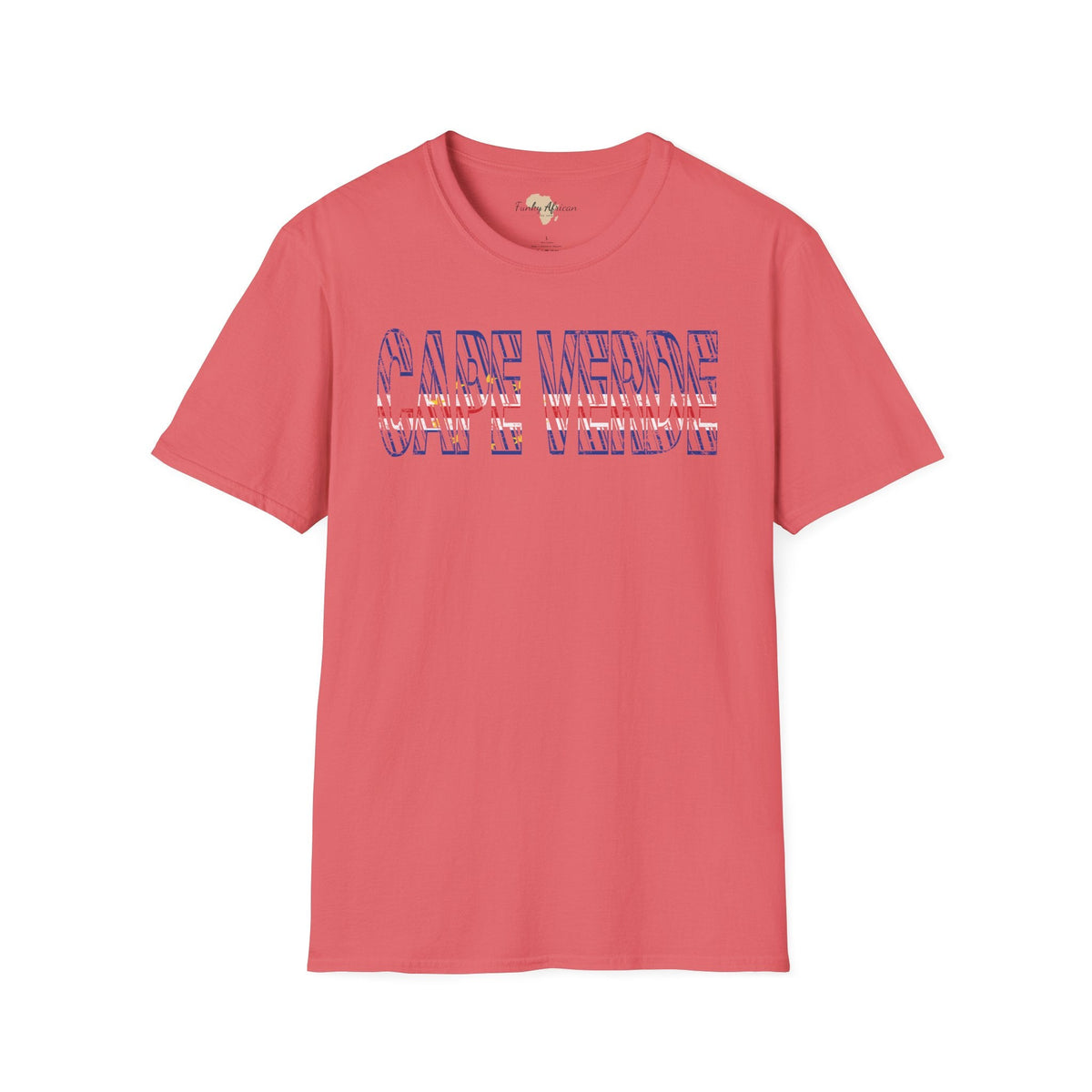 Cabo Verde text unisex softstyle tee Funky African