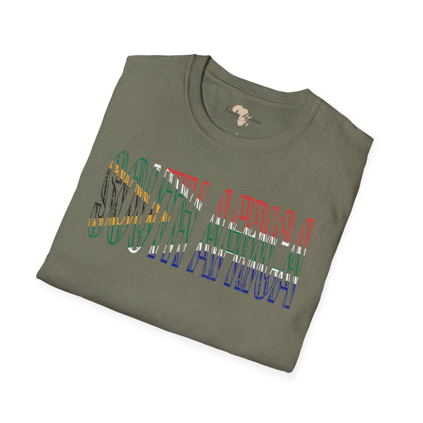 South African text unisex softstyle tee