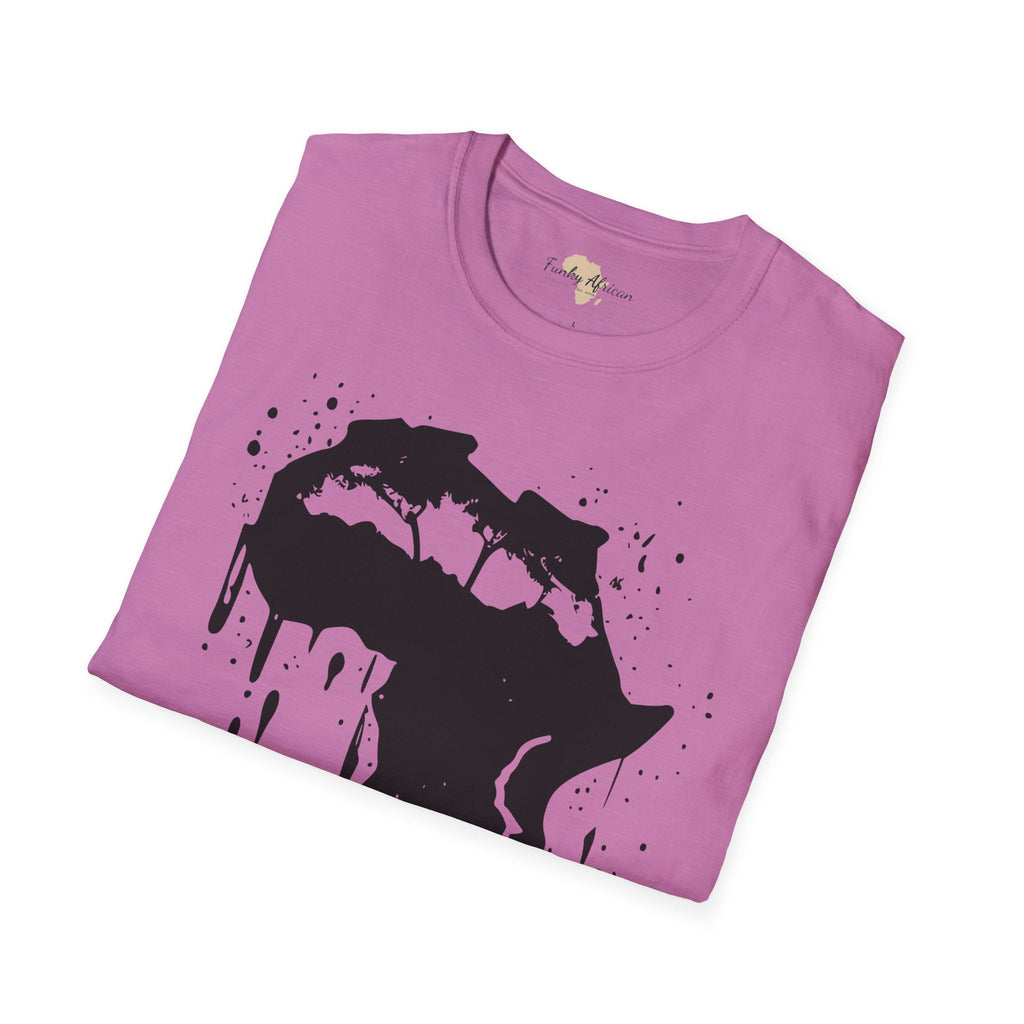 African map graffiti unisex softstyle tee Funky African