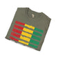 Guinean strip unisex softstyle tee Funky African