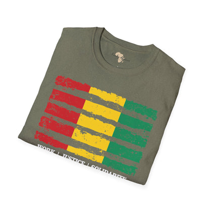 Guinean strip unisex softstyle tee