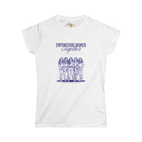 Empowering women together Women's Softstyle Tee Funky African