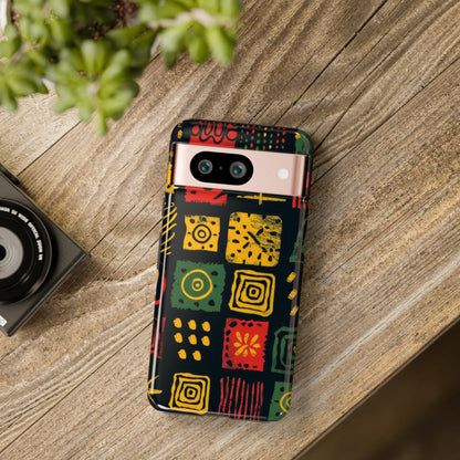 African Print Google Pixel Tough Cases