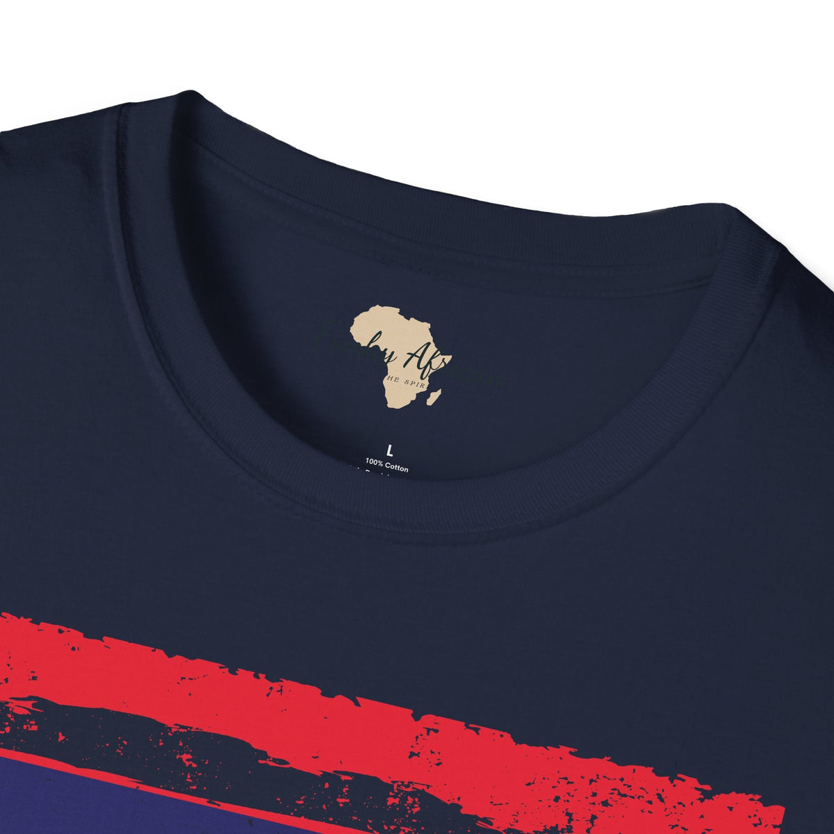 Mauritius strip unisex softstyle tee Funky African