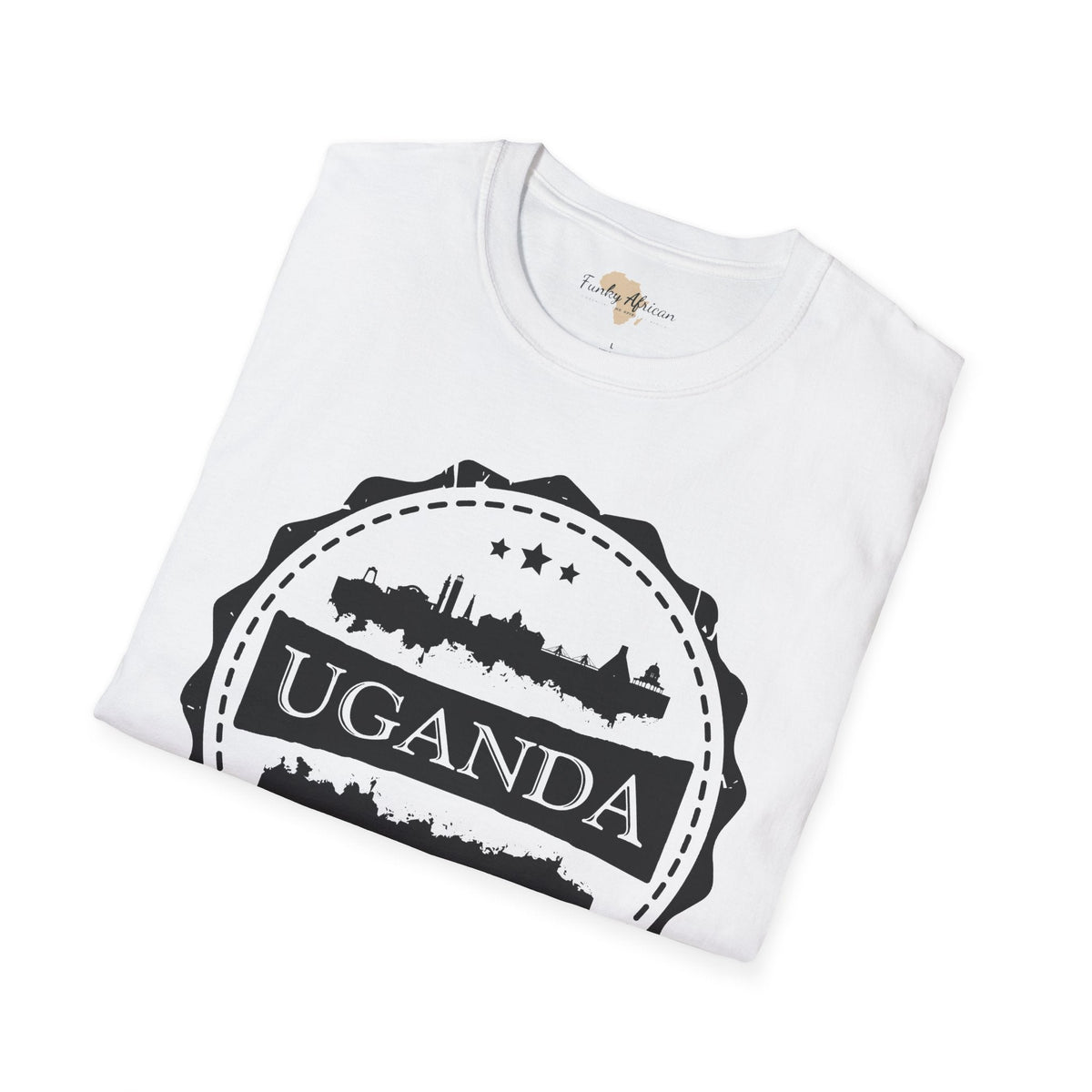 Uganda Stamp unisex tee Printify