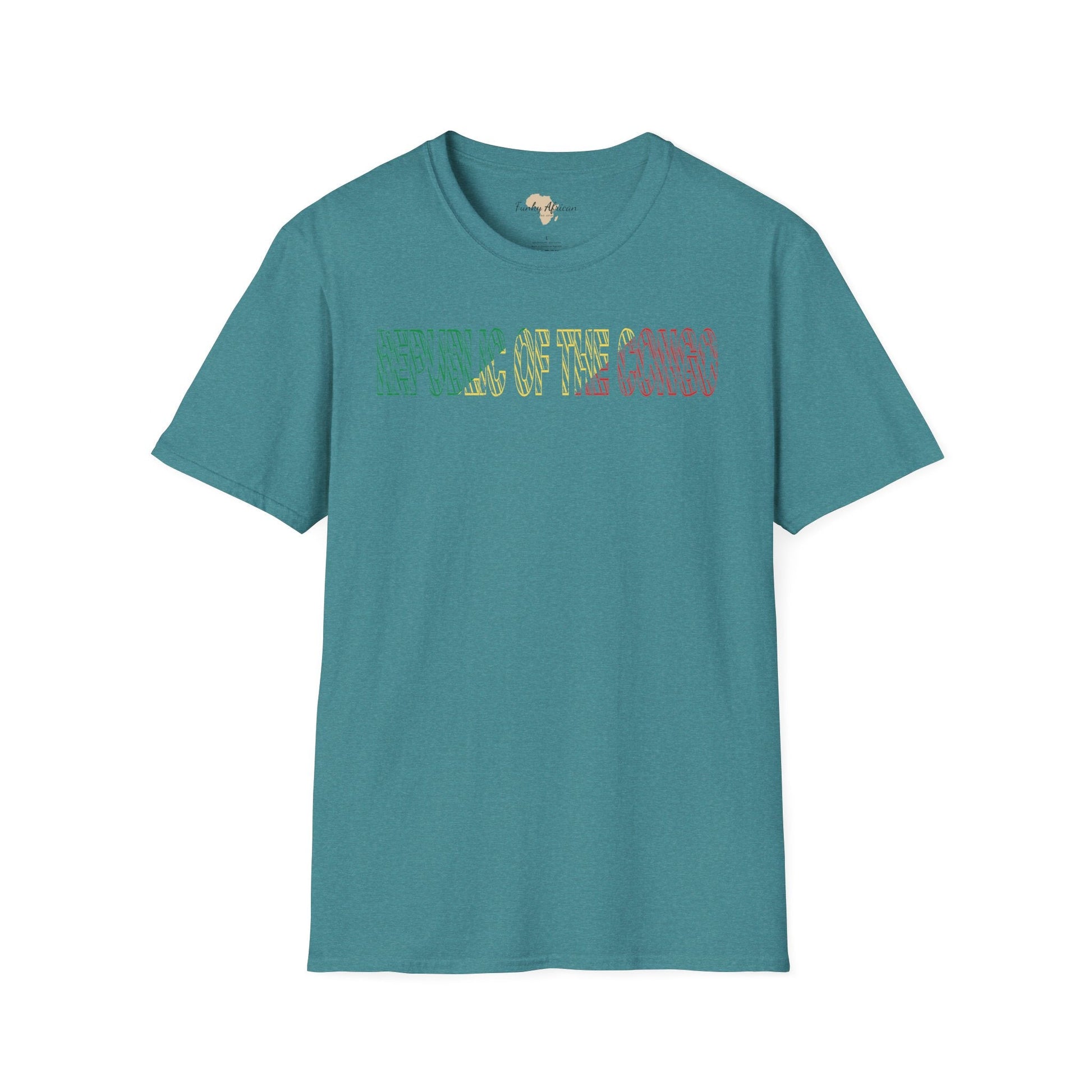 Republic of the Congo text unisex softstyle tee Funky African