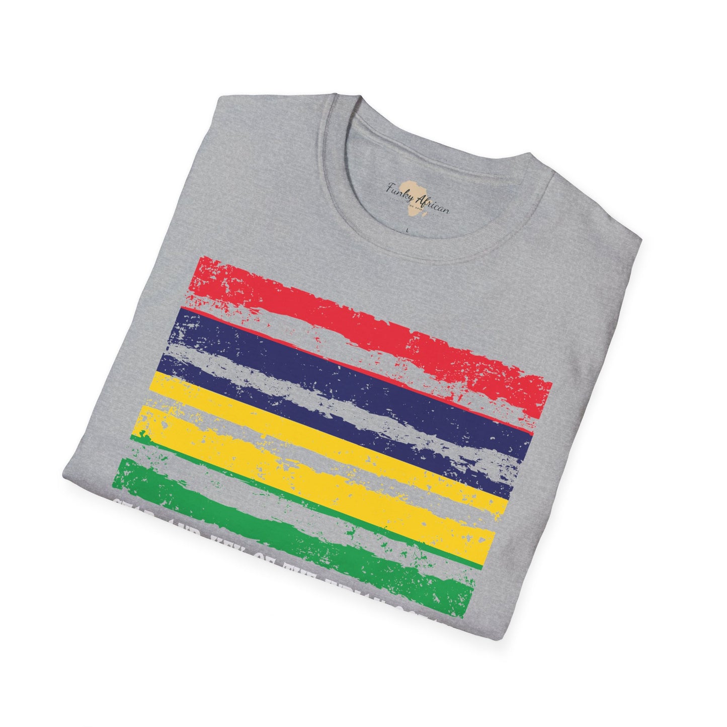 Mauritius strip unisex softstyle tee