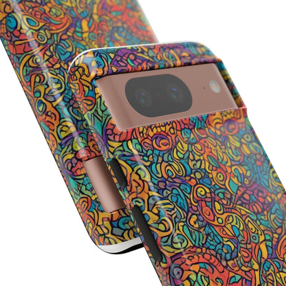 African Print Google Pixel Tough Cases