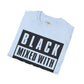 Black mixed with black unisex softstyle tee Funky African