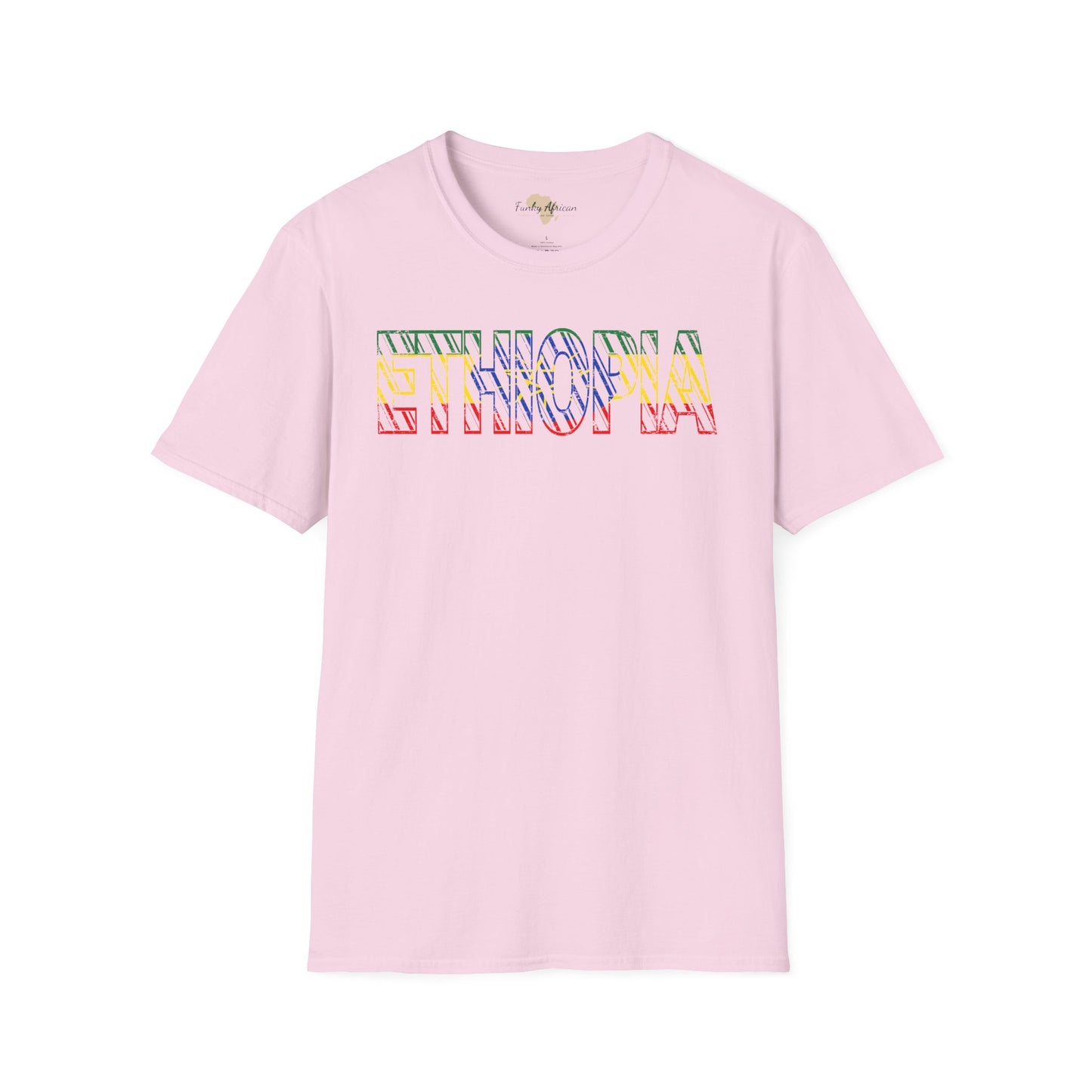 Ethiopia text unisex softstyle tee