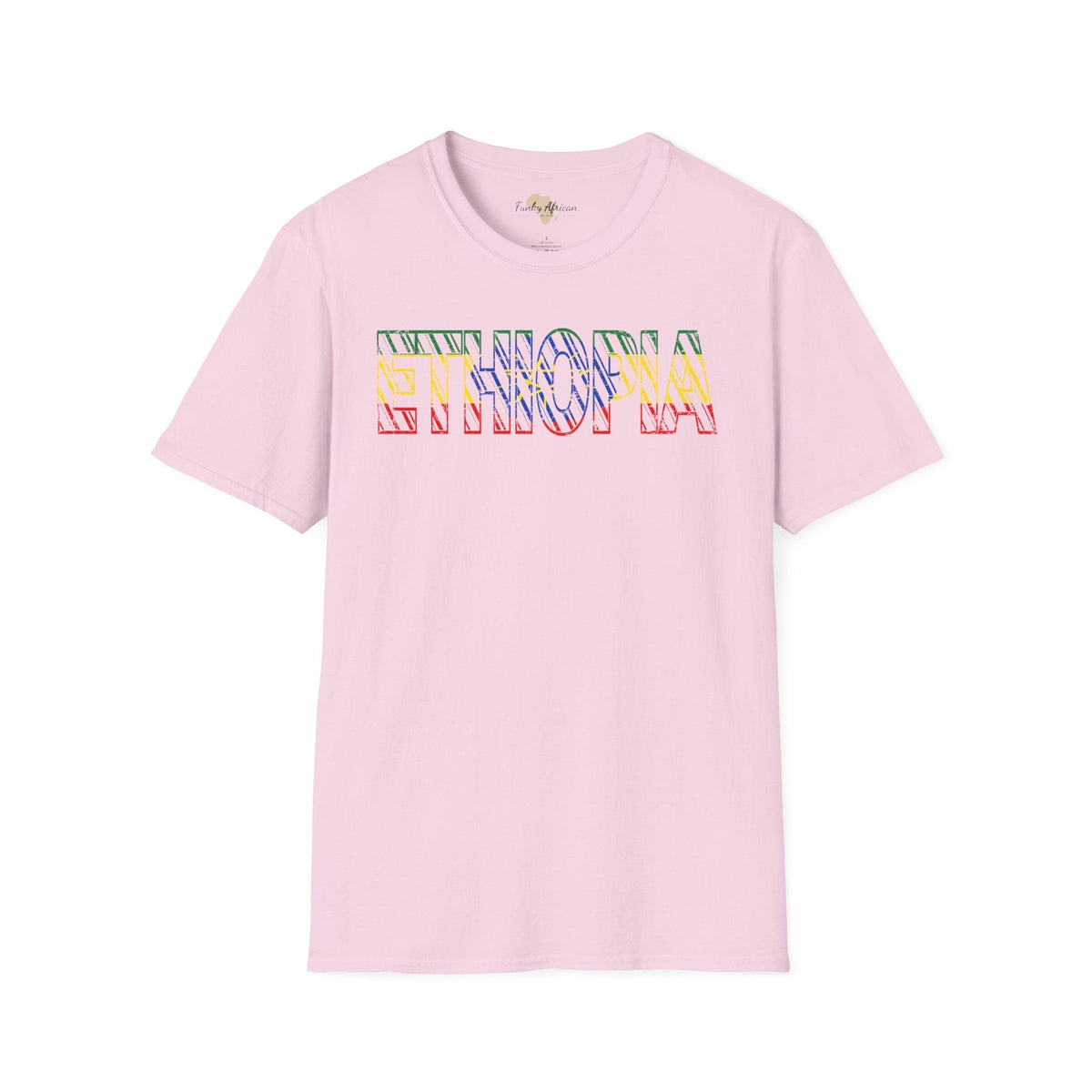 Ethiopia text unisex softstyle tee Funky African