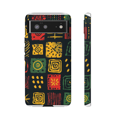 African Print Google Pixel Tough Cases