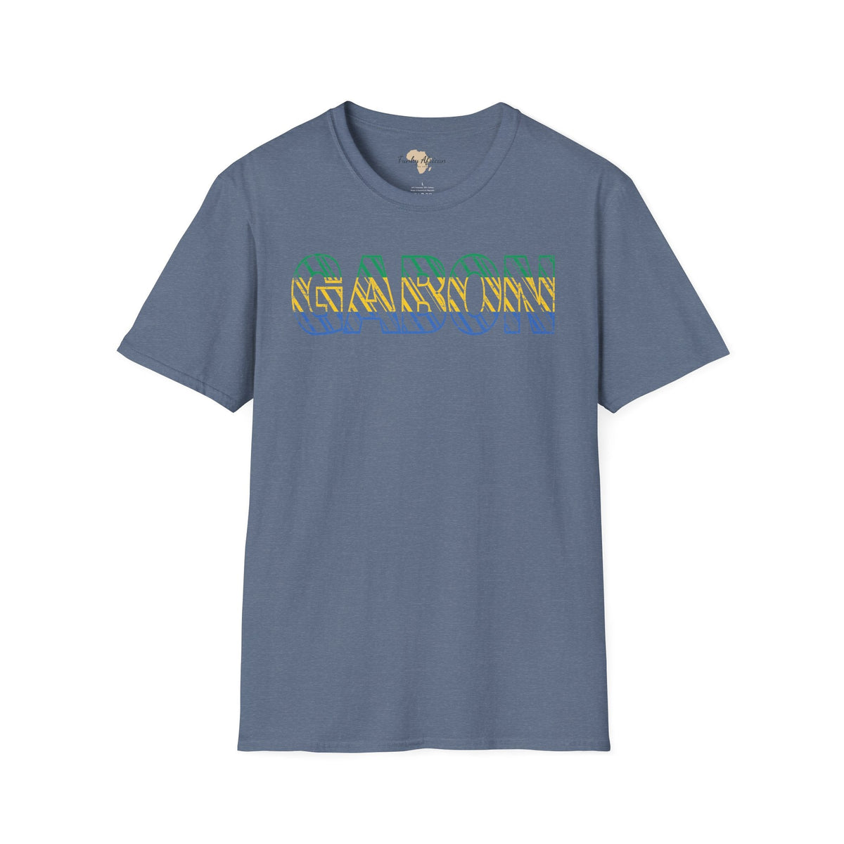 Gabon text unisex softstyle tee Funky African