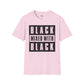 Black mixed with black unisex softstyle tee Funky African