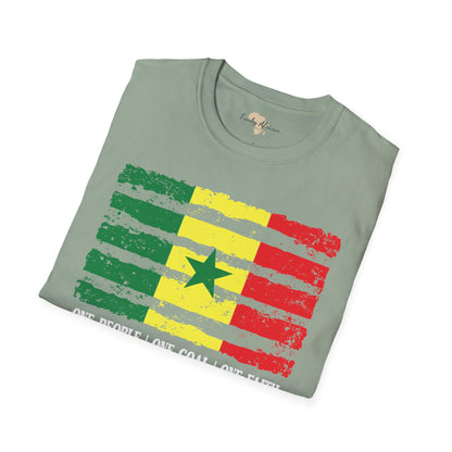 Senegal strip unisex softstyle tee