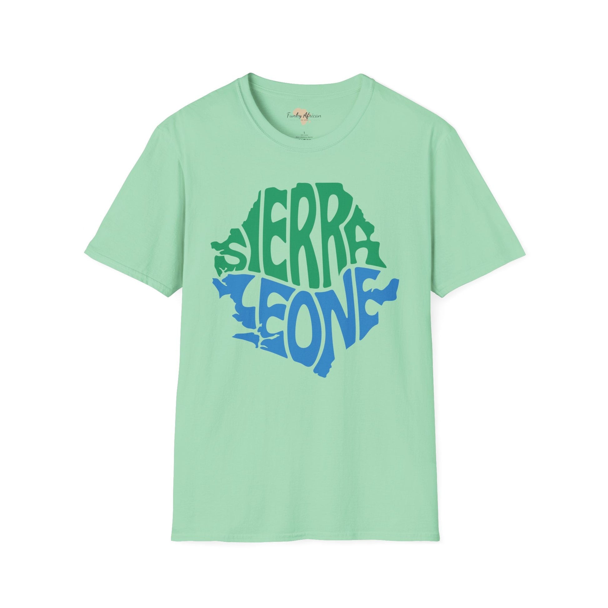 Sierra Leone cut unisex softstyle tee Funky African
