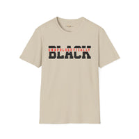 Unapologetically black unisex softstyle tee Funky African