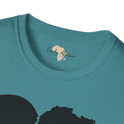 Love, Africa graffiti unisex softstyle tee