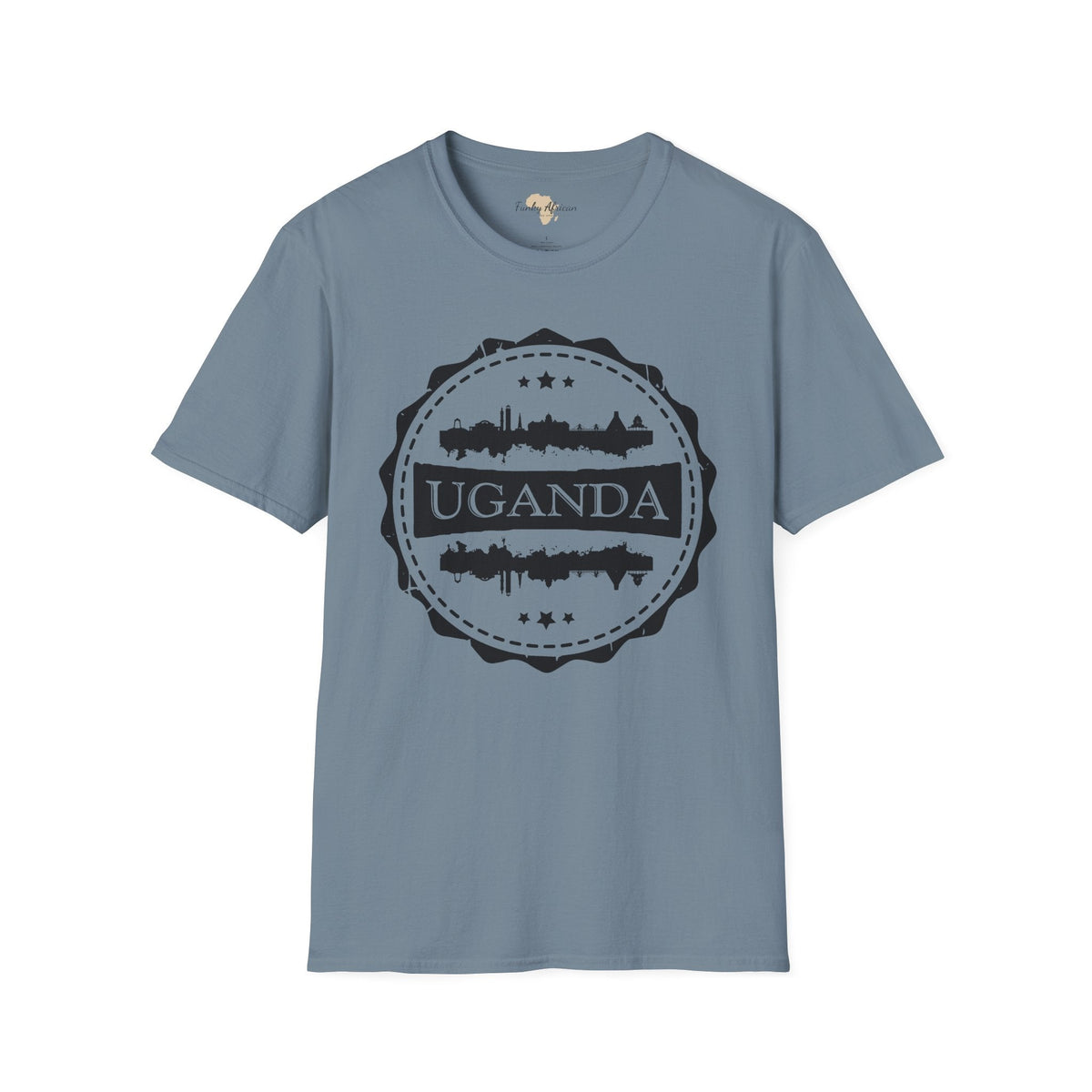 Uganda Stamp unisex tee Printify